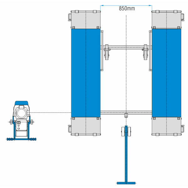 Matalanostin 3500 kg, siirrettävä, paineilmalukoilla 380V - Image 2