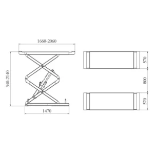 Autonostin 3000 kg, nosto 1800 mm