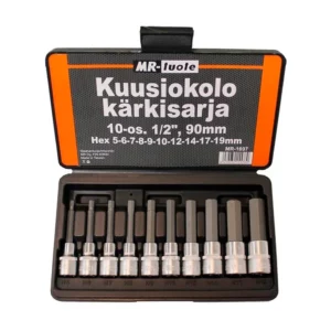 Kuusiokoloavainsarja 1/2″ 10 osaa