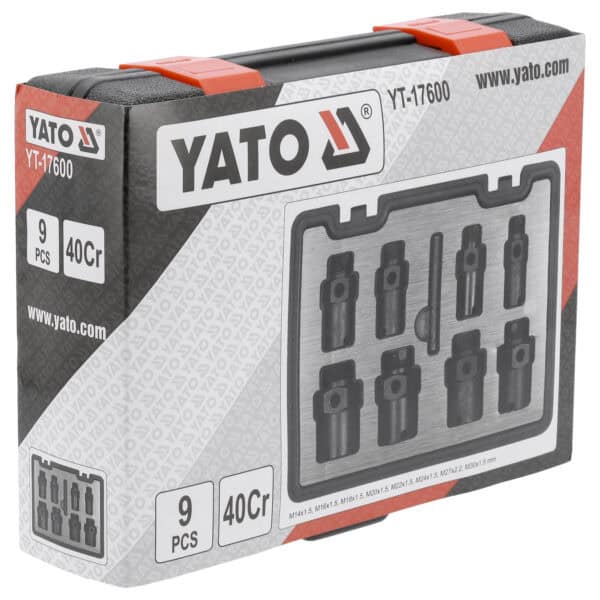 Kierteenkorjaussarja pyöränpulteille ja -muttereille, Yato - Image 4