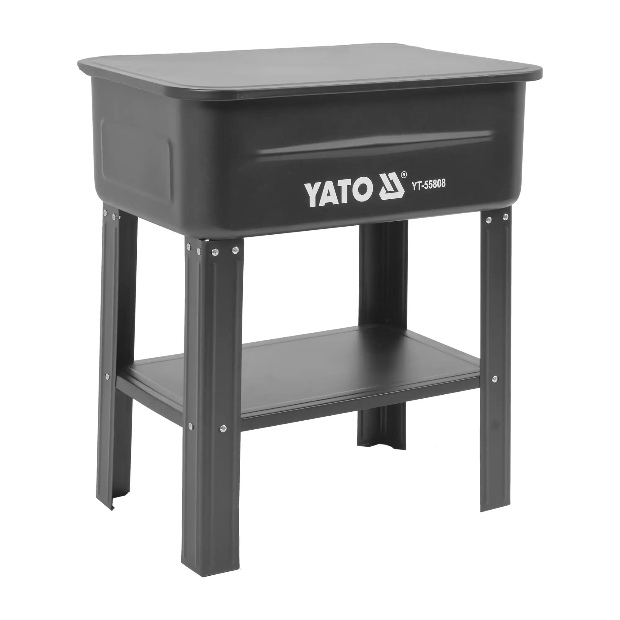 Yato YT-55808 osienpesuallas 80 l: viistosta, kansi suljettuna