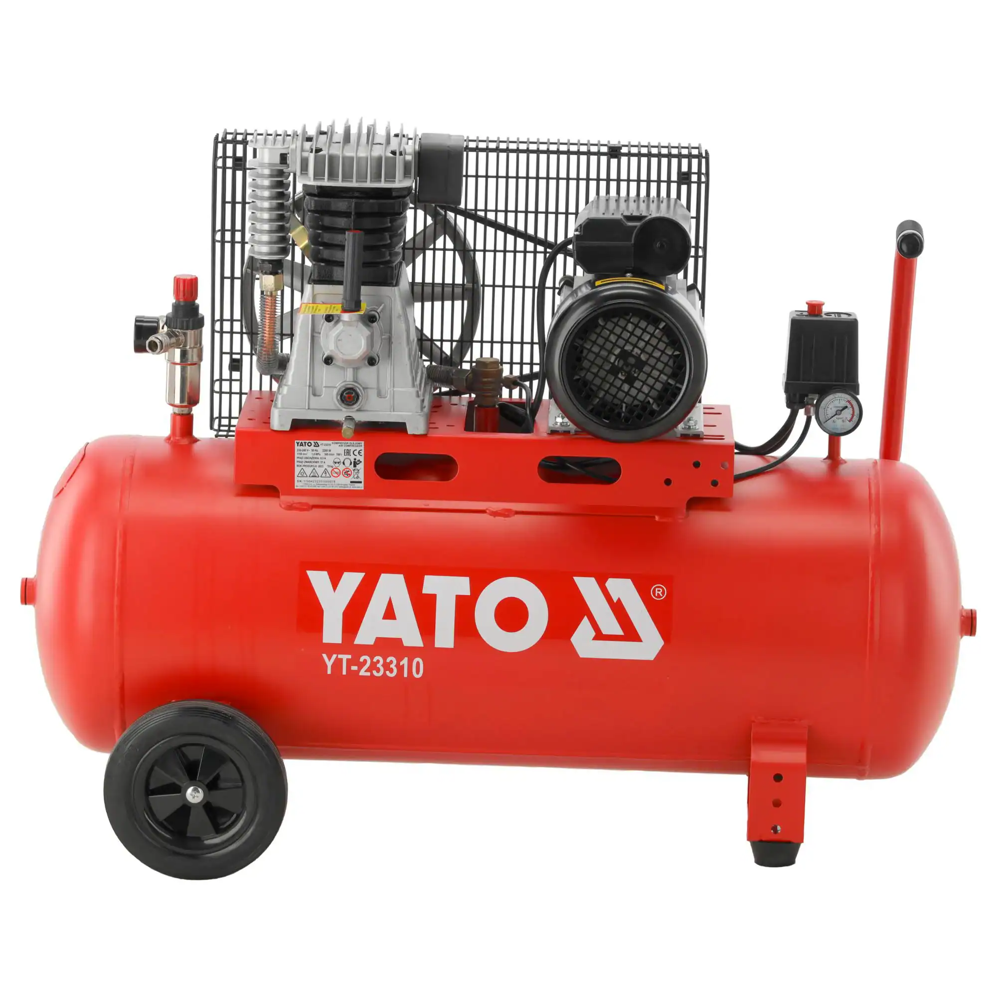 Paineilmakompressori 100 L (hihnaveto), Yato - Image 3