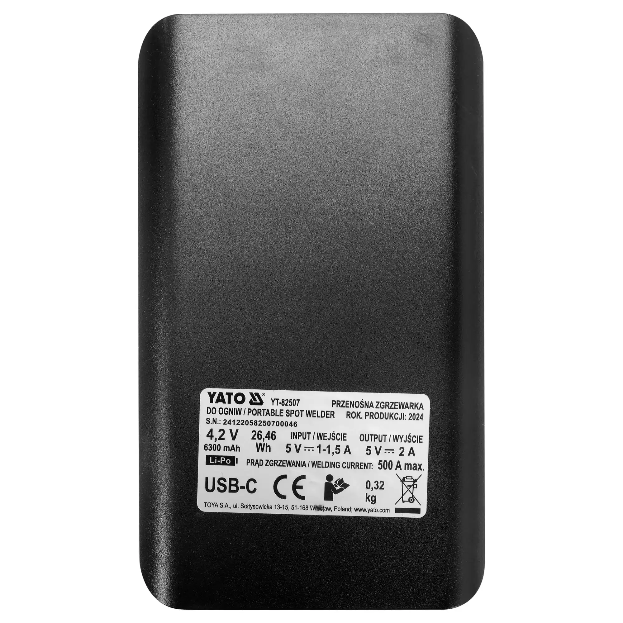 Pistehitsauskone 500 A LCD-näytöllä, Yato - Image 7