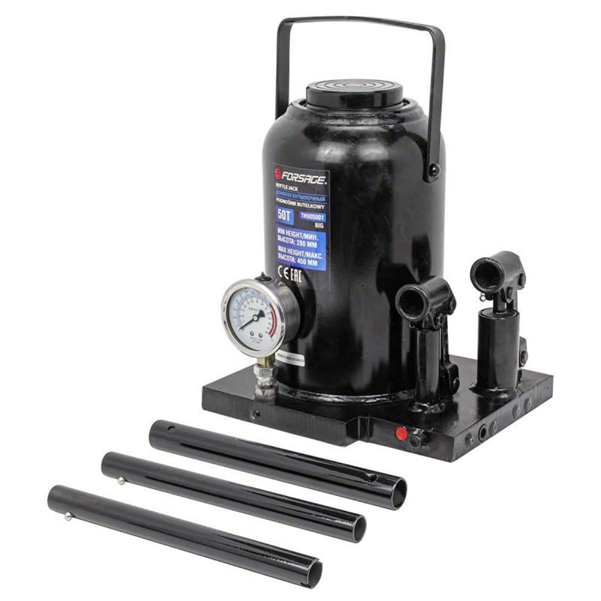 Pullotunkki 50 t, Forsage