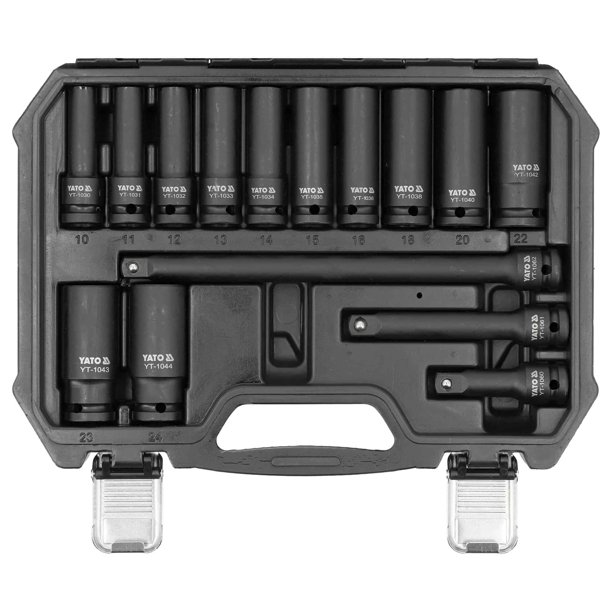Voimahylsysarja 1/2″, 10–24 mm, 18 osaa – Yato YT-10566 - Image 2
