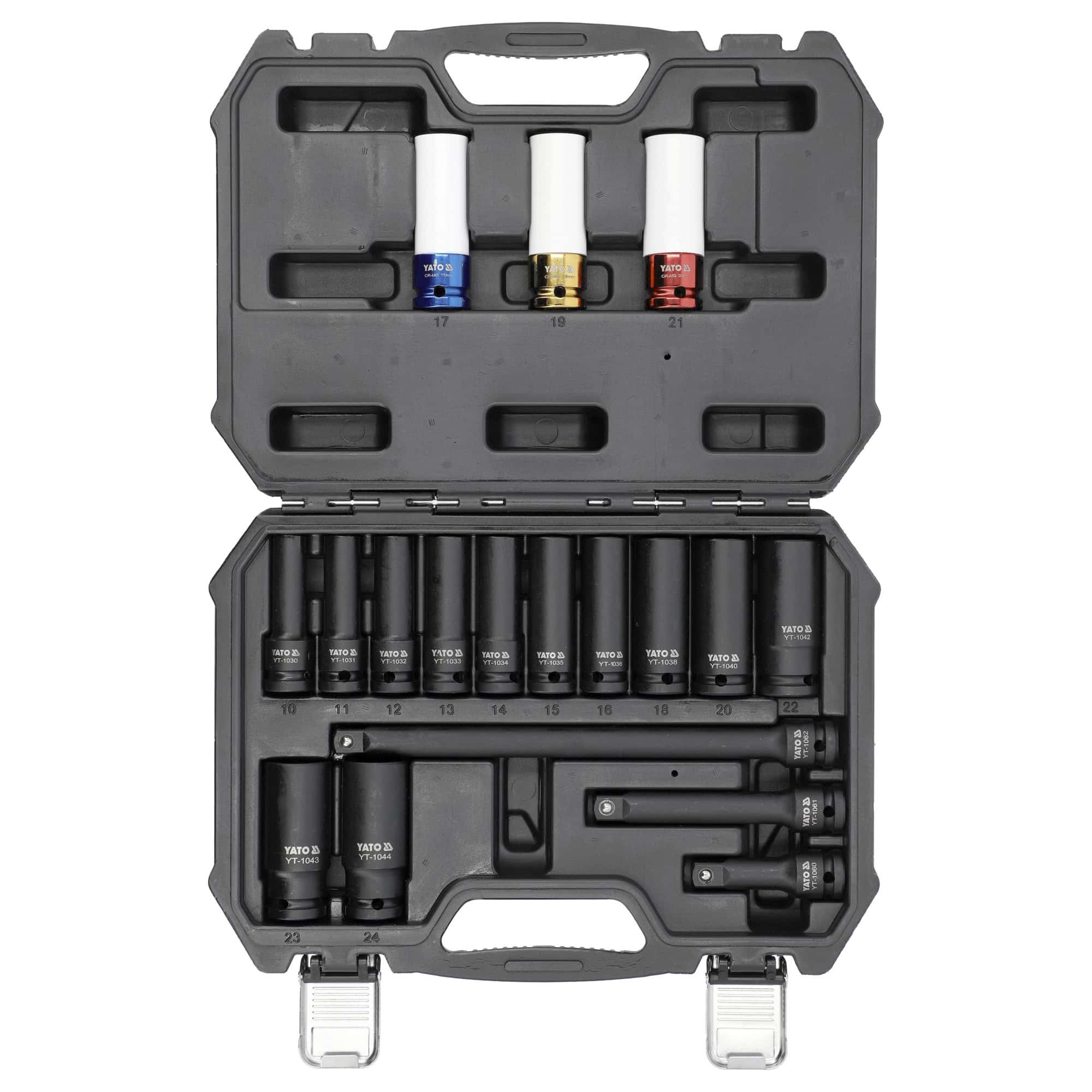Voimahylsysarja 1/2″, 10–24 mm, 18 osaa – Yato YT-10566 - Image 4