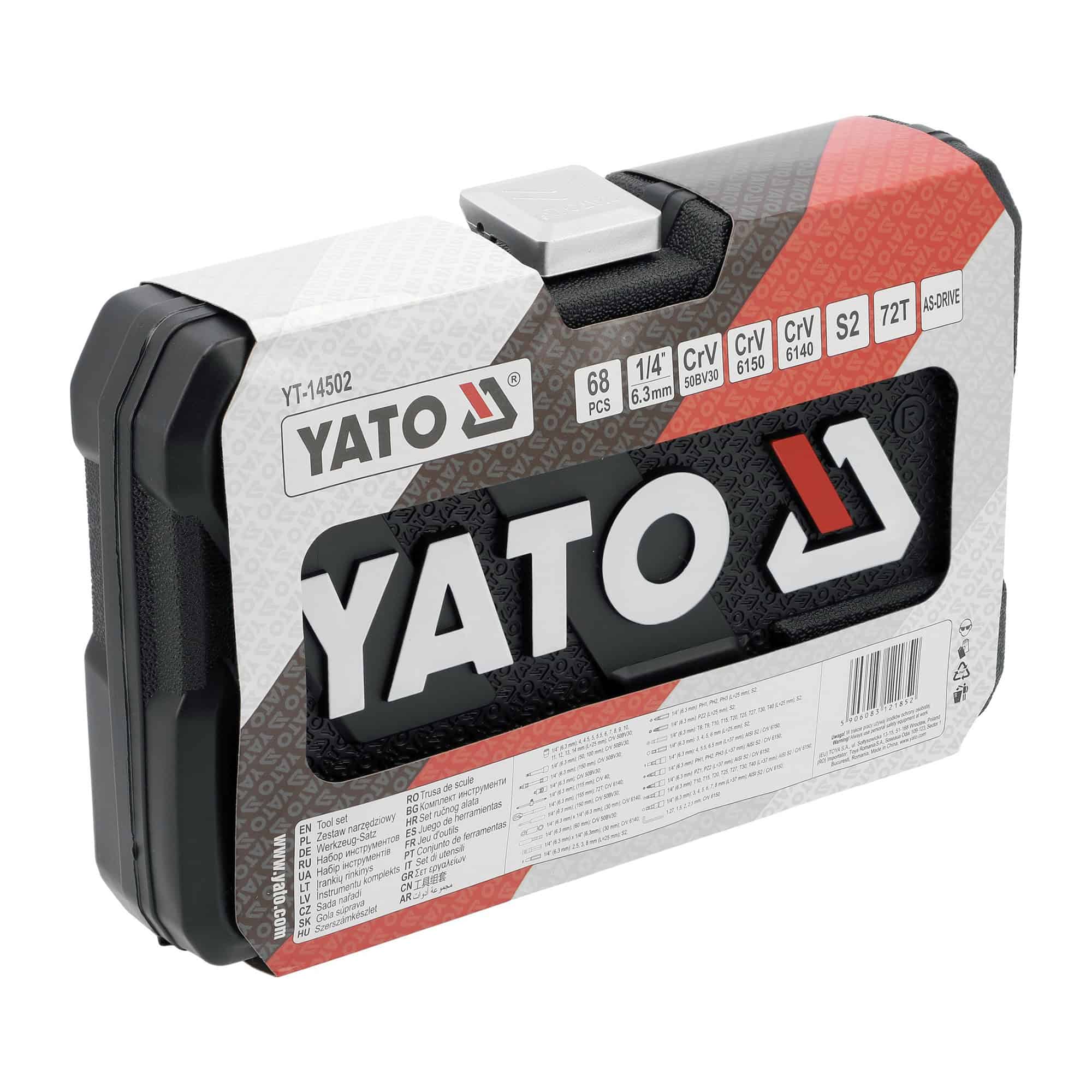 Työkalusarja 1/4″, 68 osaa – Yato YT-14502 - Image 6