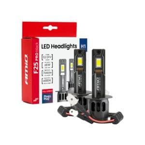 LED-ajovalopolttimot PRO H1 68W 7646lm, Amio