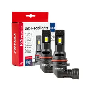 LED-ajovalopolttimot PRO HB4 68W 7646lm, Amio