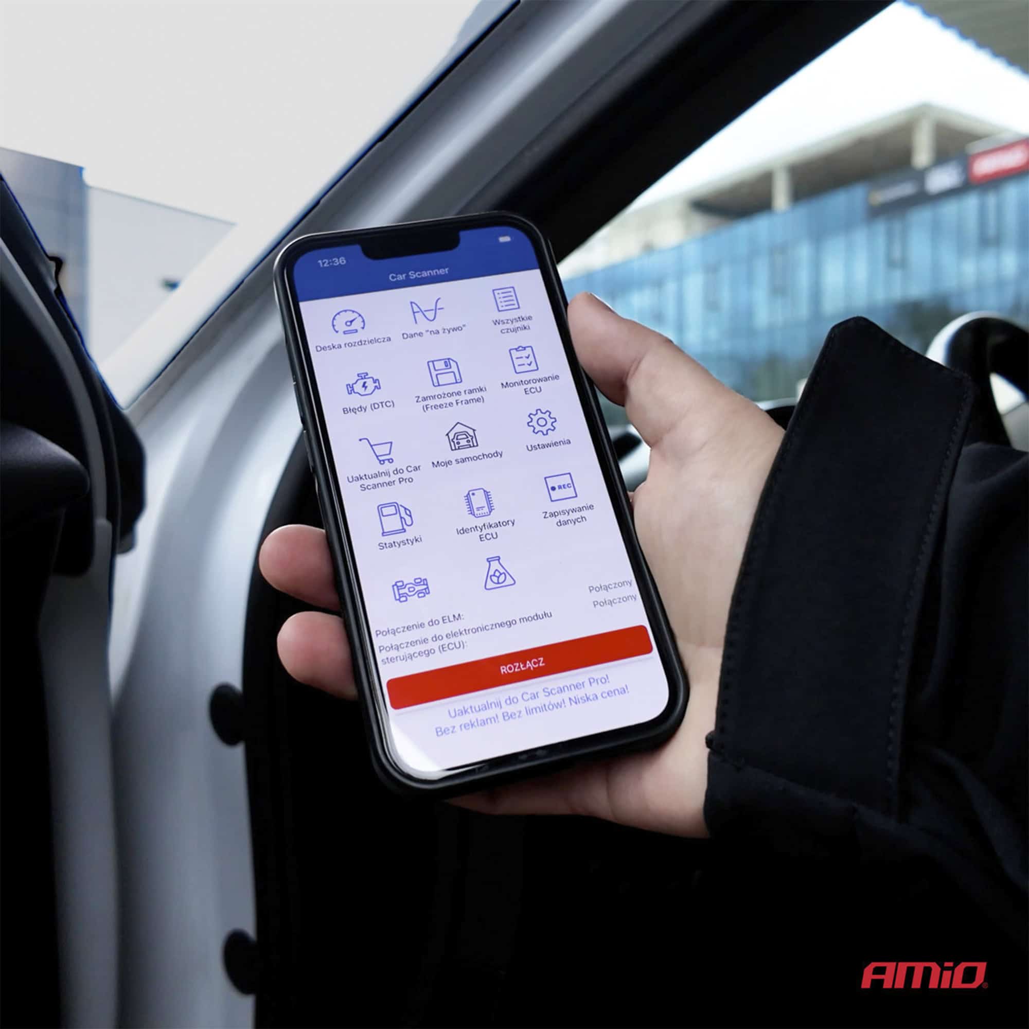 AMiO OBD2-vikakoodinlukija Bluetooth – 04733 - Image 8