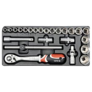 Hylsysarja 1/2″ 10-32 mm työkaluvaunuun, Yato