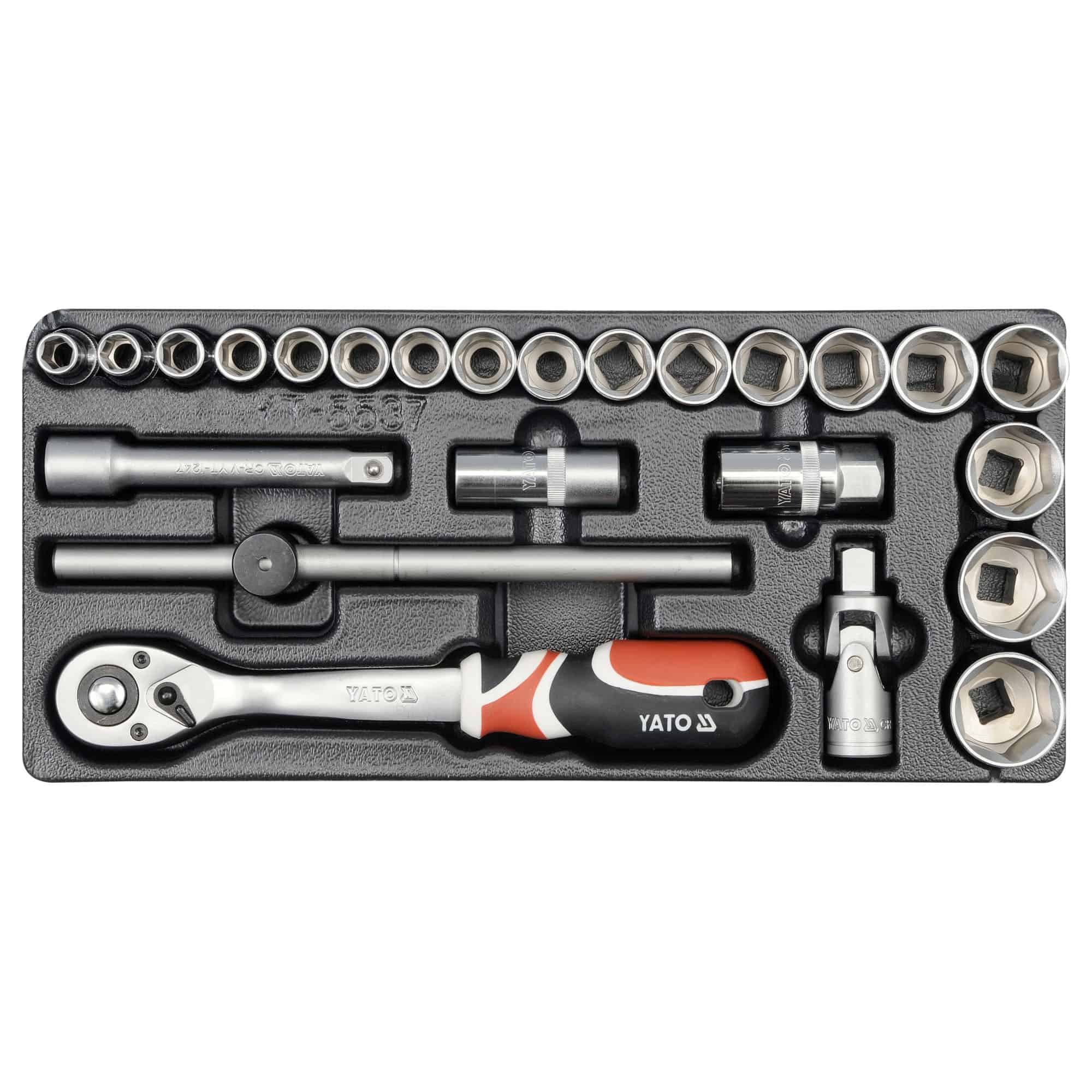 Hylsysarja 1/2″ 10-32 mm työkaluvaunuun, Yato