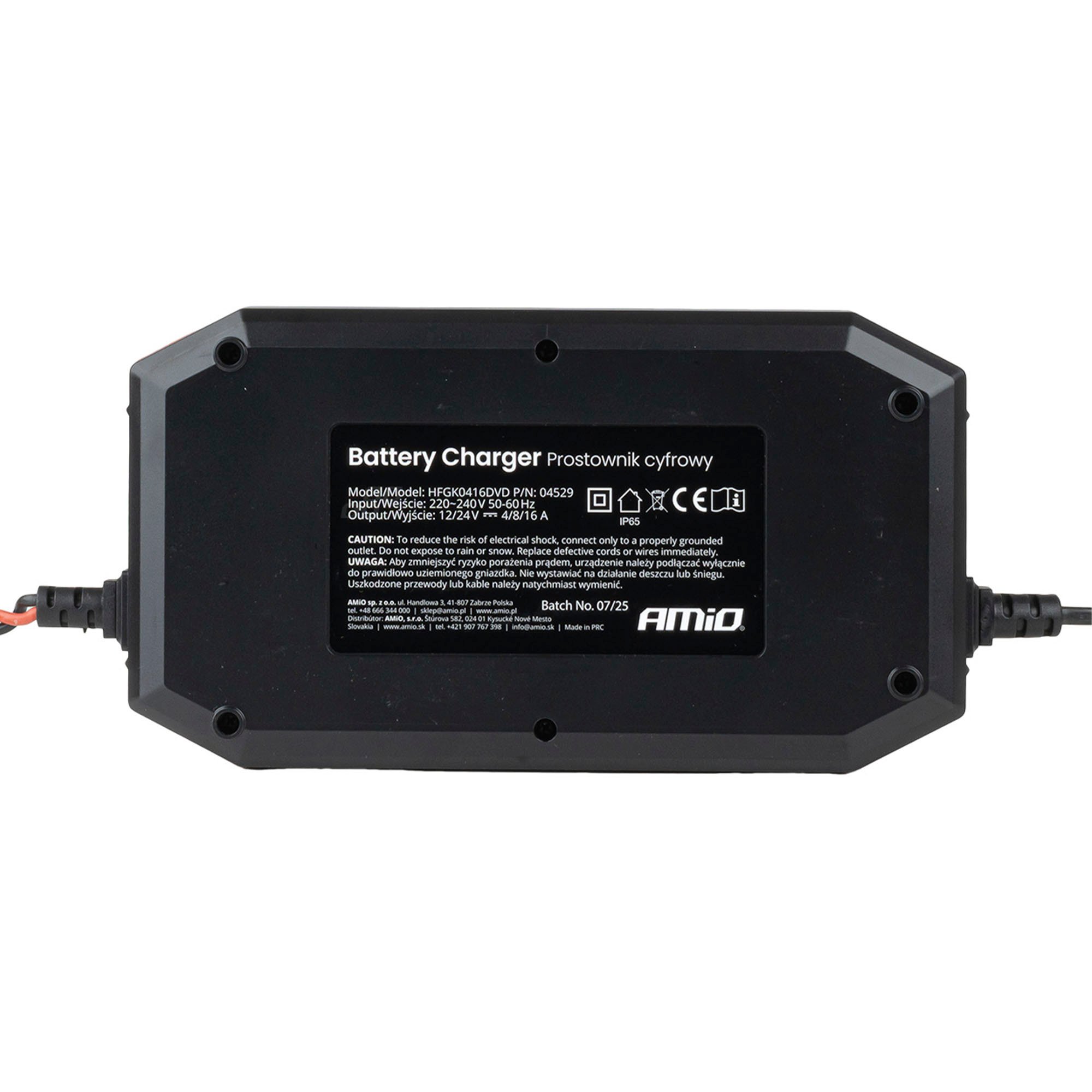 Akkulaturi 12/24V 16A, Amio - Image 2