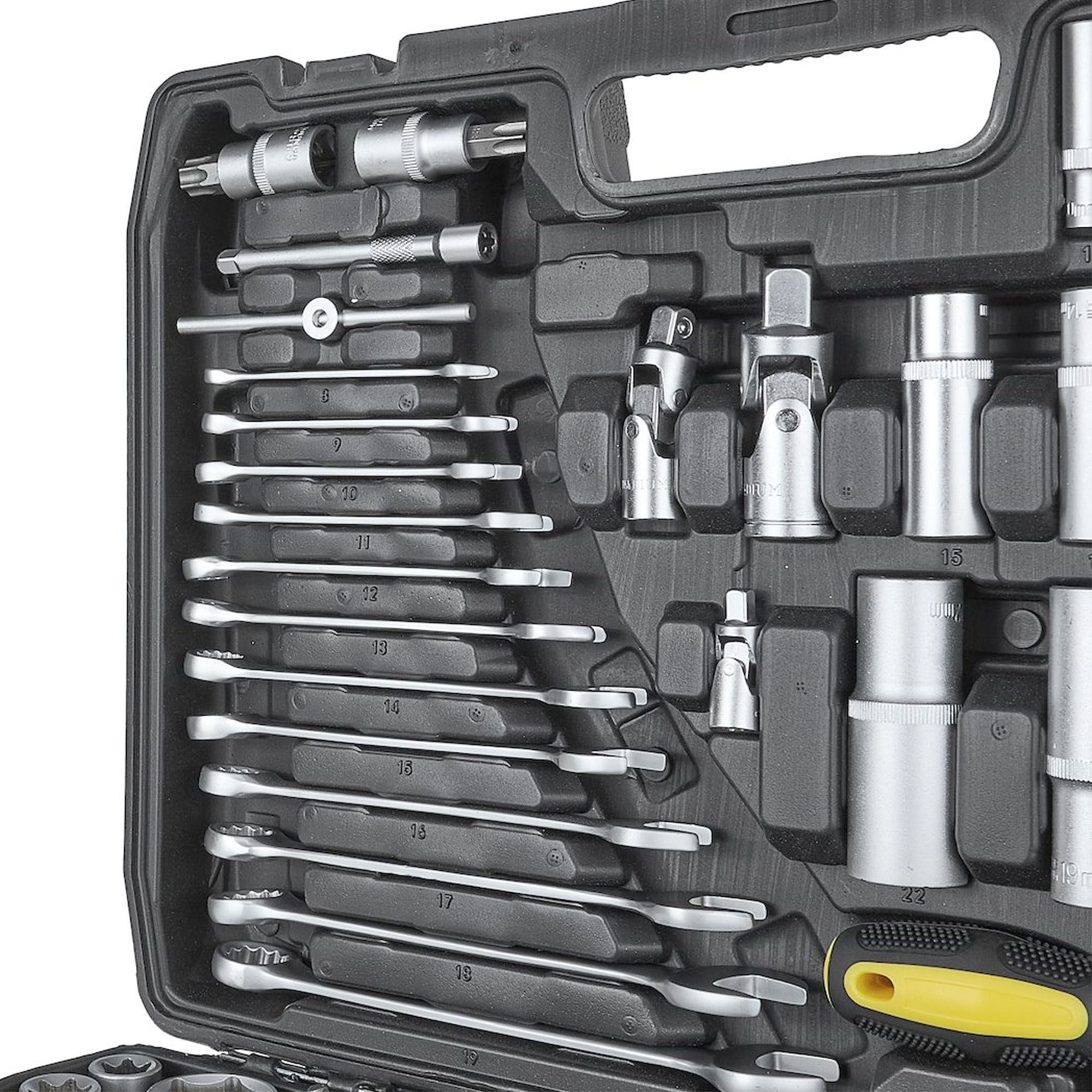 Työkalusarja 1/4", 3/8", 1/2" 216 osaa, Keltin - Image 8