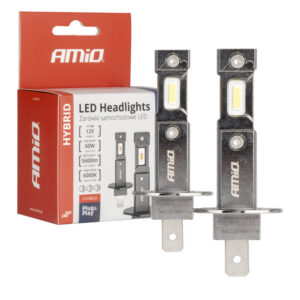 LED-ajovalopolttimot H1 60 W 5600 lm, Amio Hybrid