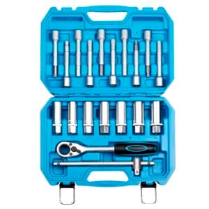 Iskunvaimentimen yläpään hylsysarja 19 osaa, Droma Tools