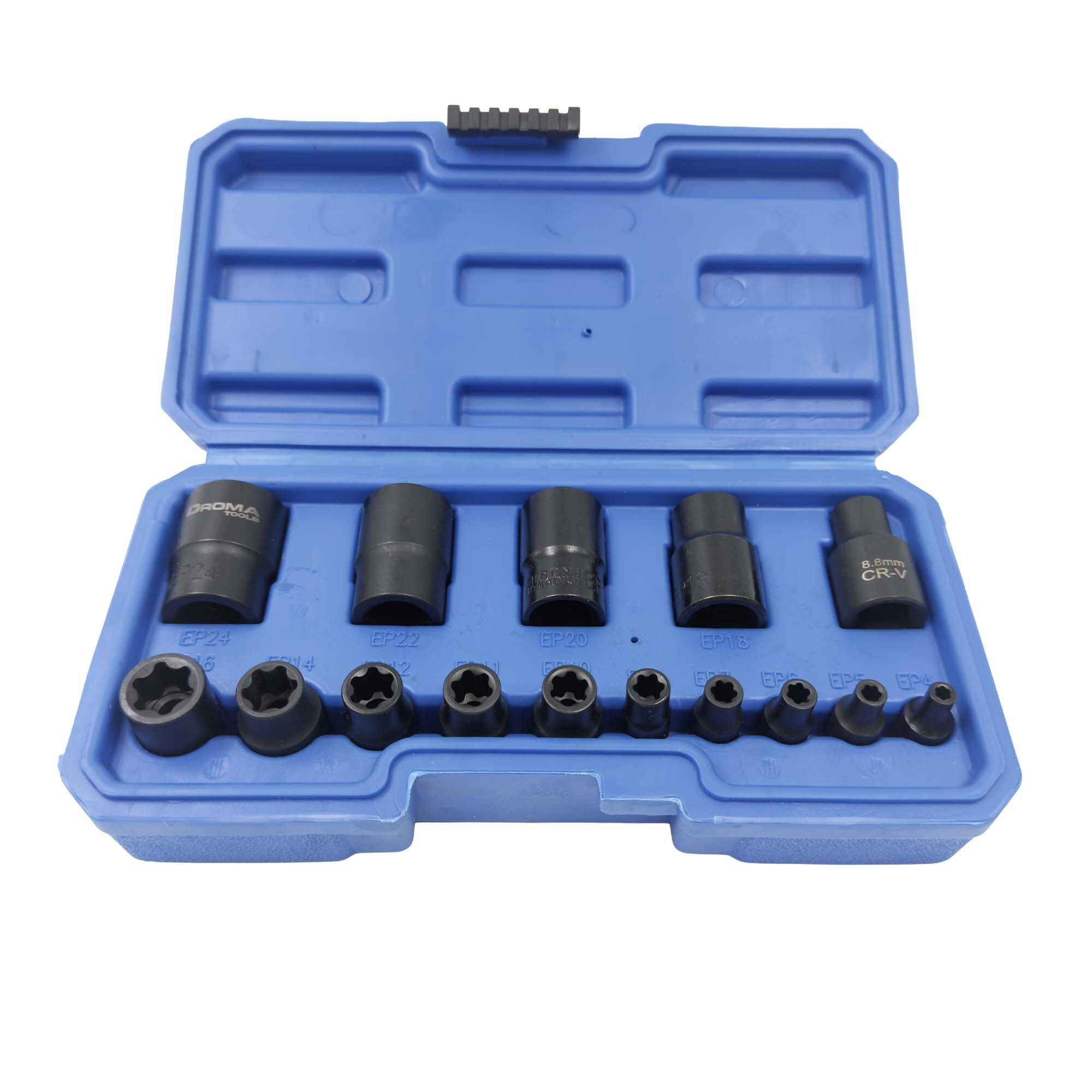 Hylsysarja Torx Plus (EP) Tesla 15 osaa, Droma Tools.