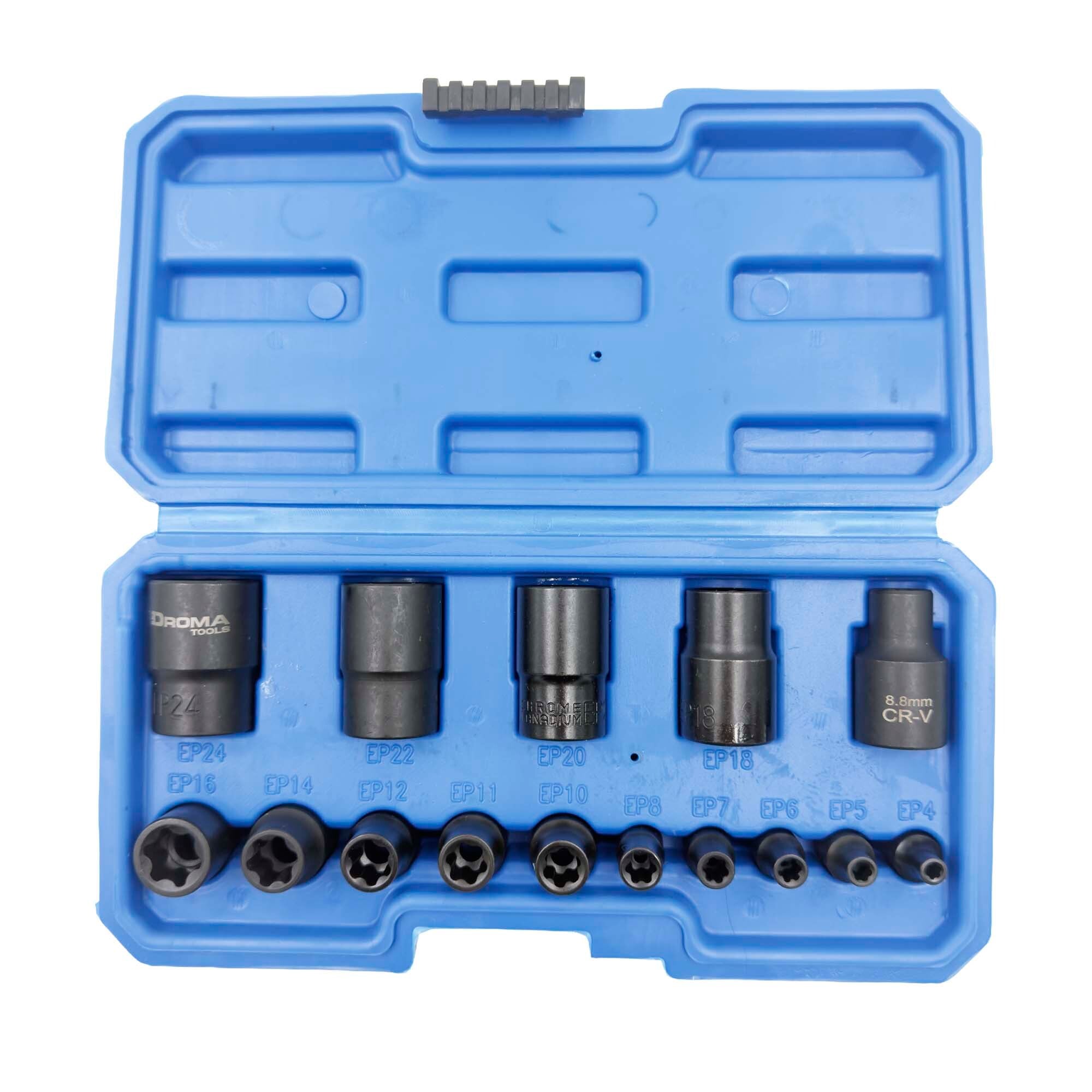 Hylsysarja Torx Plus (EP) Tesla 15 osaa, Droma Tools - Image 2