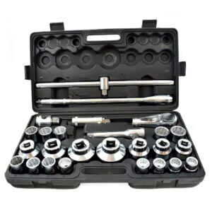 Hylsysarja 12-kulmainen 3/4″ 1" 21-65mm, Geko.