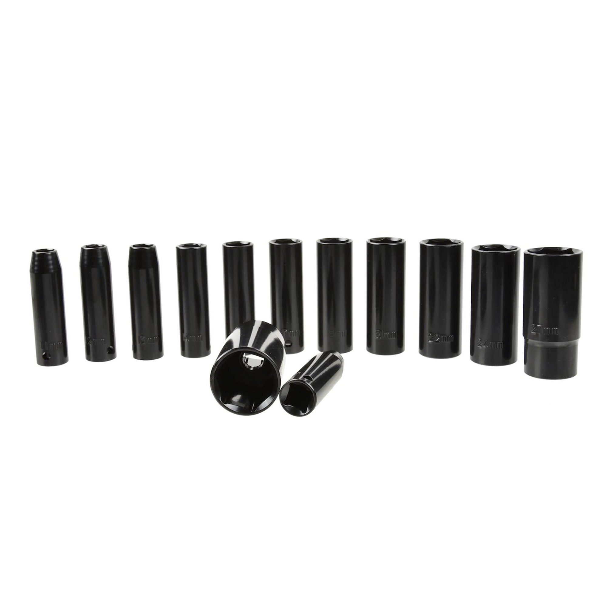 Pitkä voimahylsysarja 1/2″, 10–30 mm, 13 osaa – Geko G10501 - Image 3