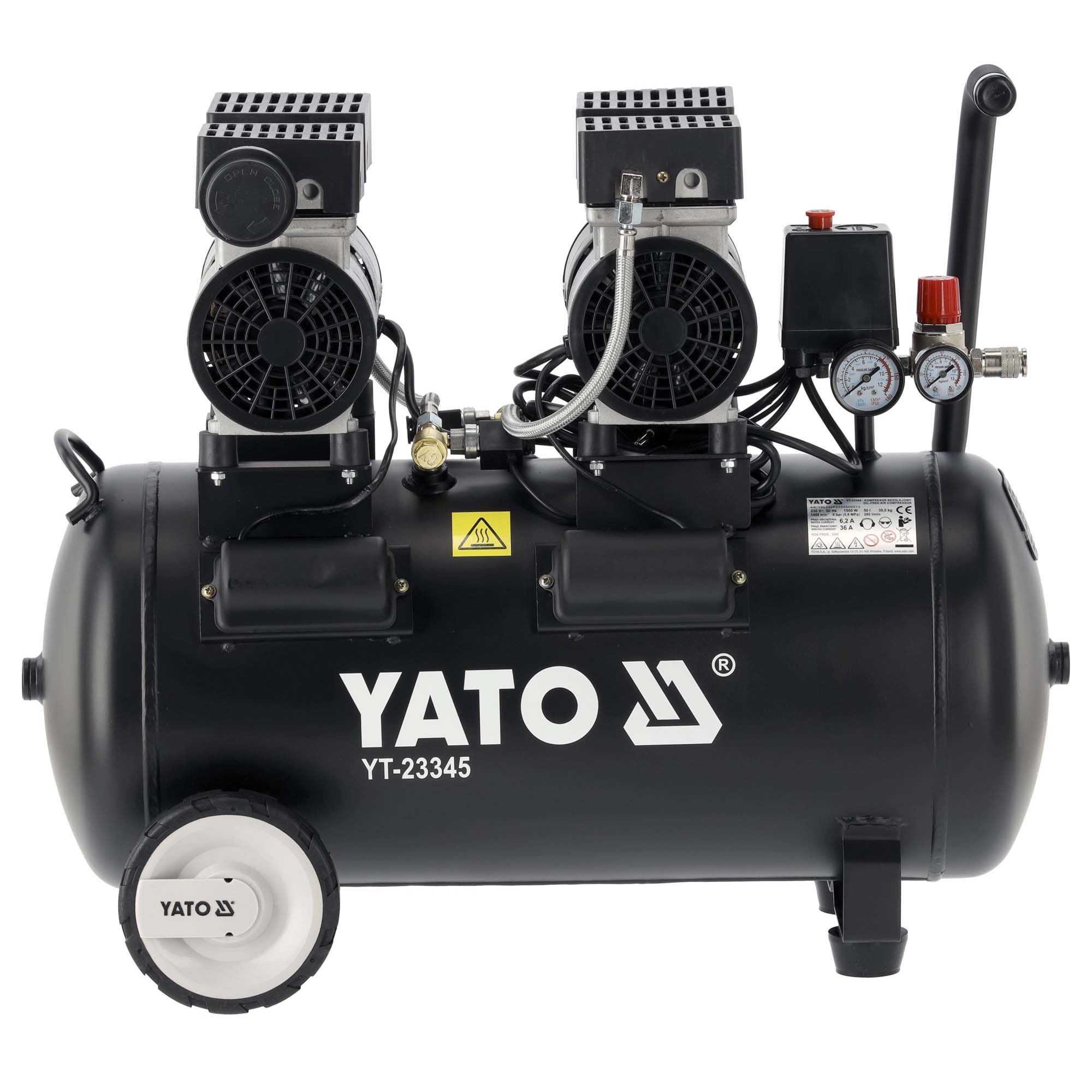 Paineilmakompressori öljytön 50 L, Yato - Image 4
