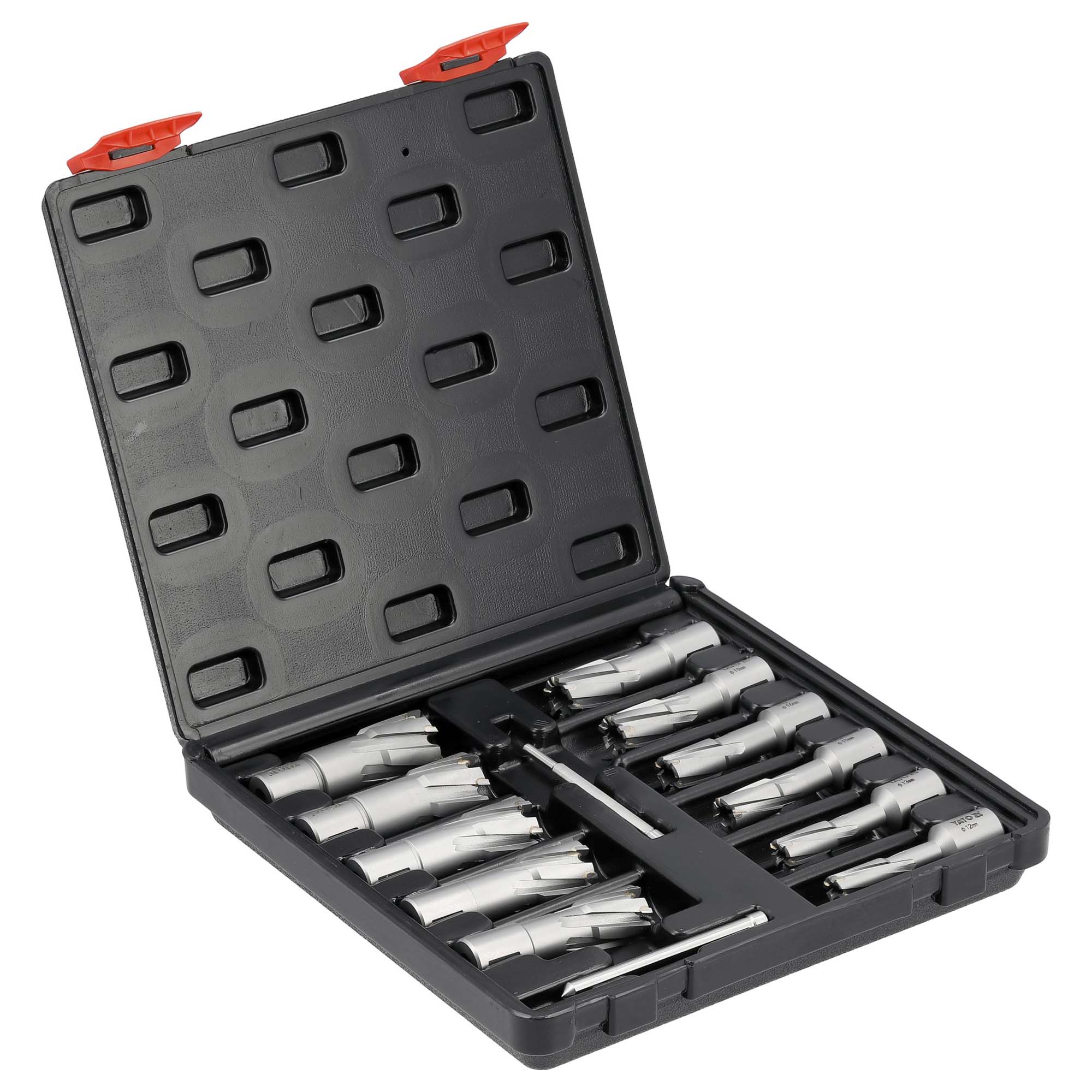Reikäjyrsinsarja TCT 12–27 mm 13 osaa, Yato.