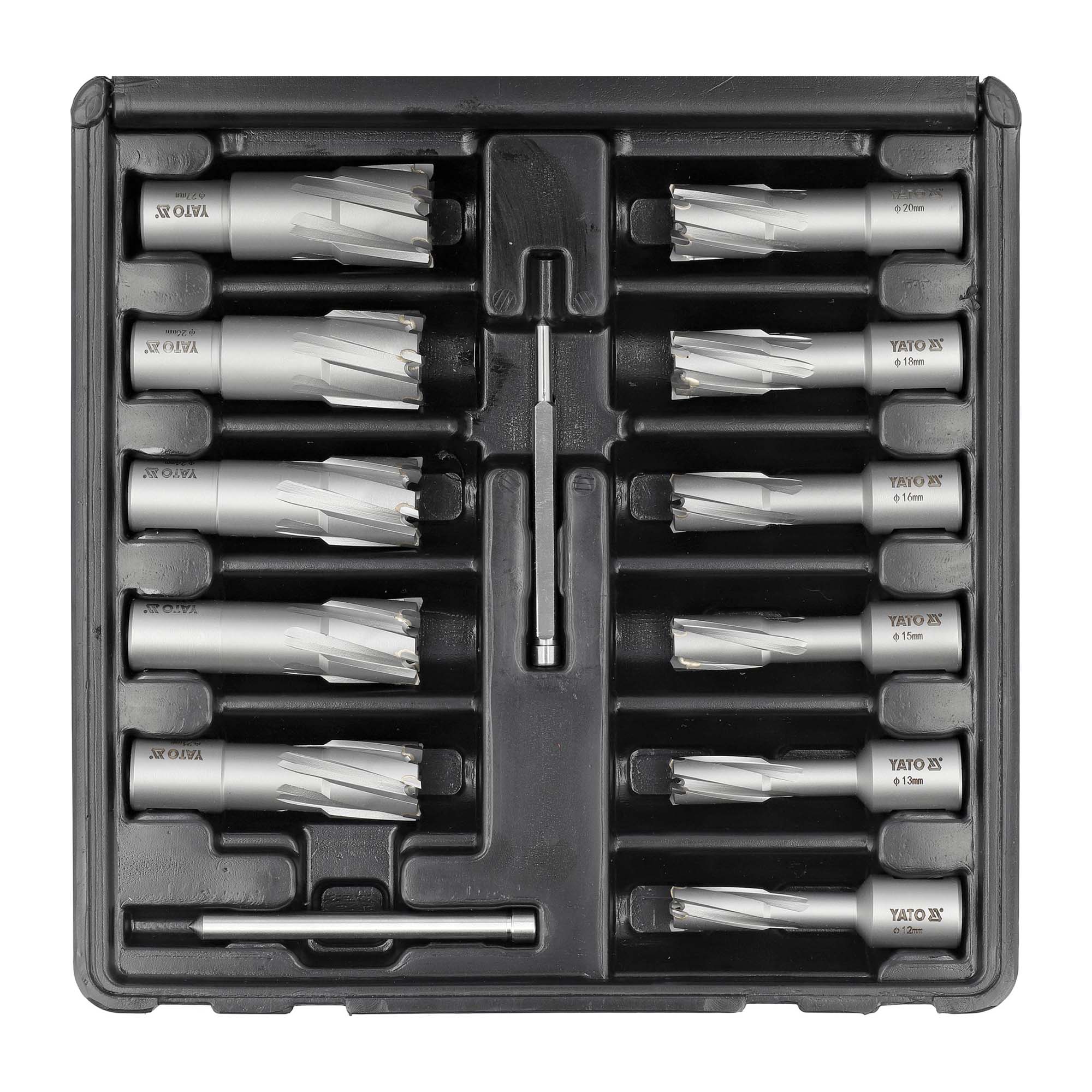 Reikäjyrsinsarja TCT 12–27 mm 13 osaa, Yato - Image 2