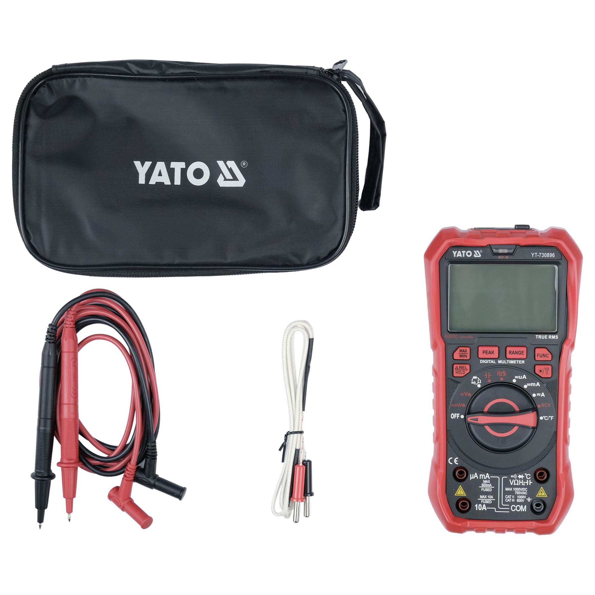 Digitaalinen yleismittari True RMS, 750 V AC / 1000 V DC, Yato YT-730896 - Image 6