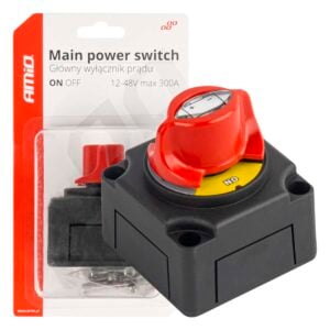 Päävirtakytkin 12-48V max 300A, Amio.