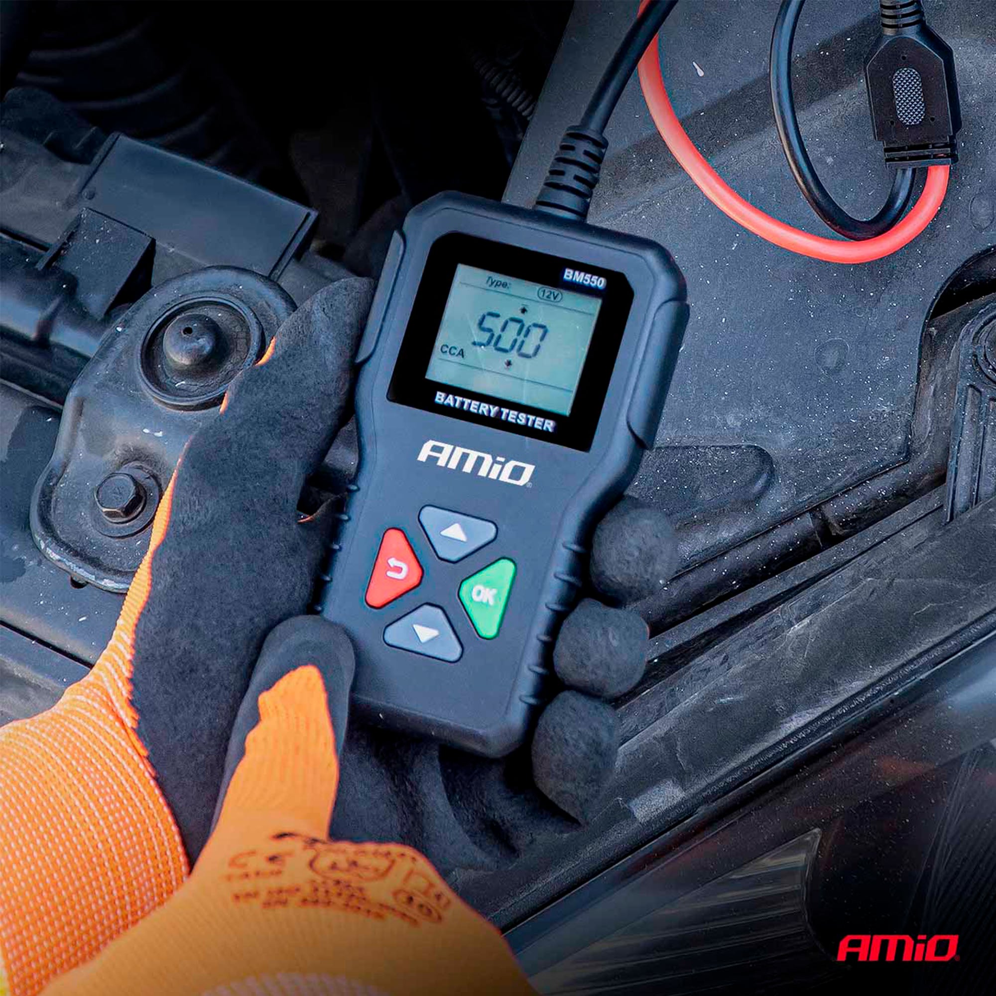 Akkutesteri 2–220 Ah 6V 12V 24V, Amio - Image 8