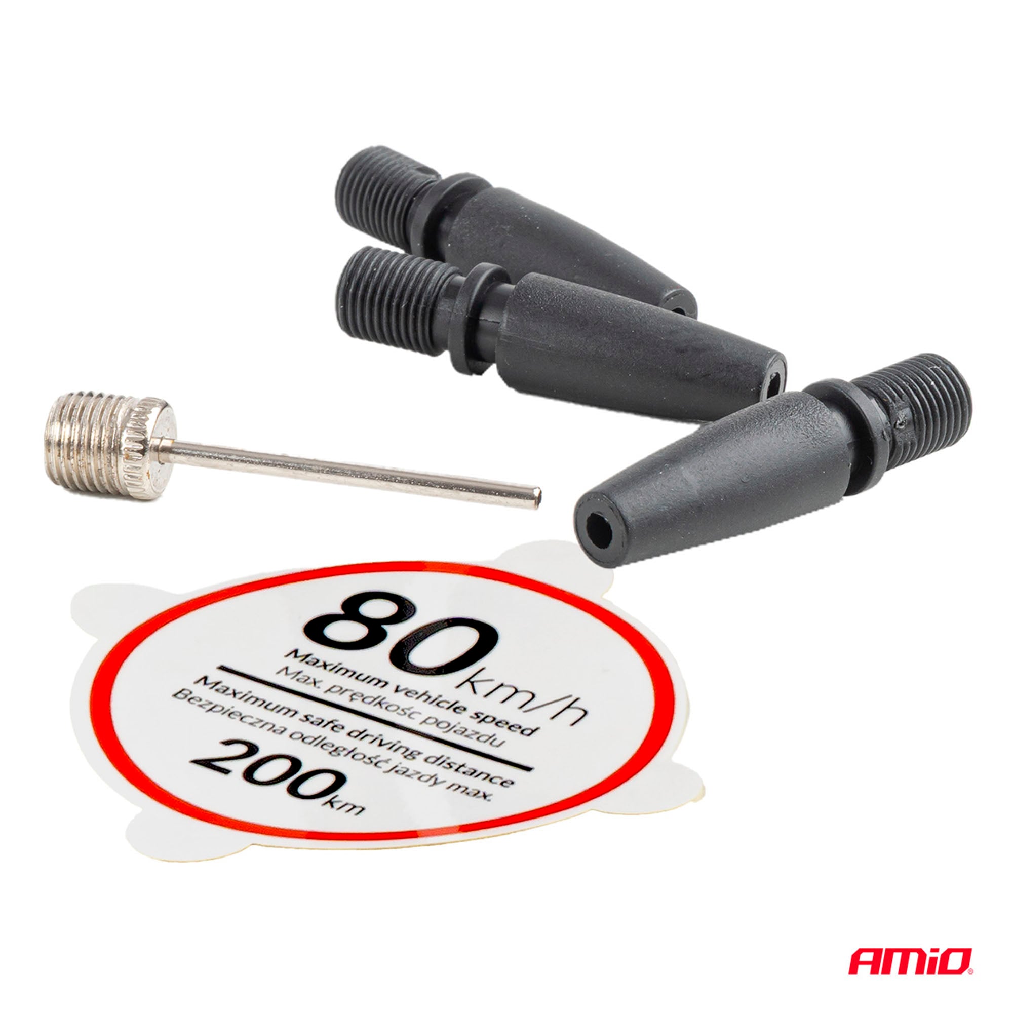 Renkaanpaikkaussarja kompressorilla 19 mm 12 V, Amio - Image 8