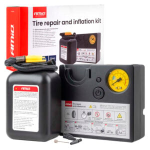 Renkaanpaikkaussarja kompressorilla 19 mm 12 V, Amio