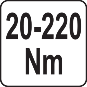 Digitaalinen momenttisovitin 1/2” 20–220 Nm, Yato