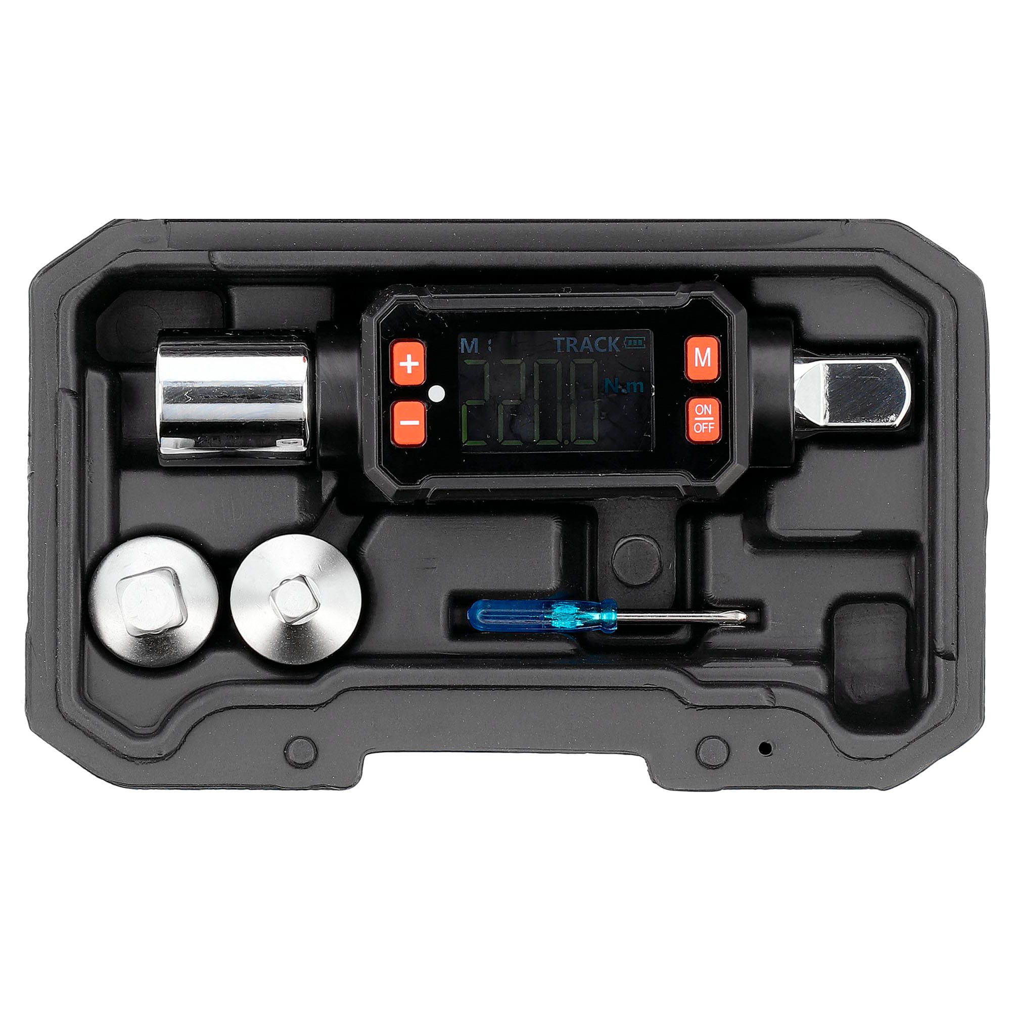 Digitaalinen momenttisovitin 1/2” 20–220 Nm, Yato.