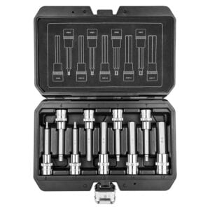 Kärkihylsysarja kuusiokolo 1/2" 9-osaa, Neo Tools.