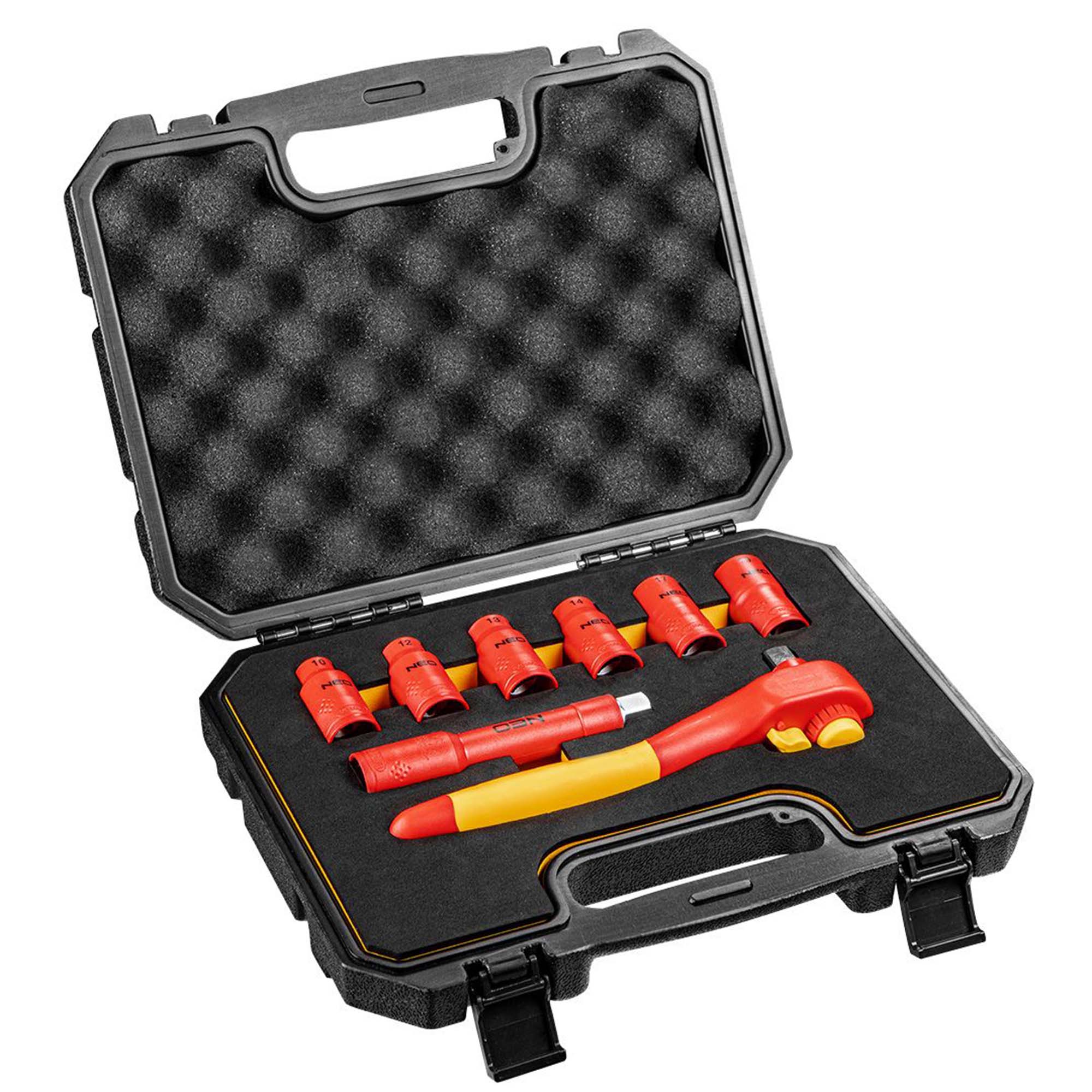 Hylsyavainsarja eristetty 1/2" 8-osaa, Neo Tools.