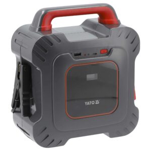 Yato YT-83070 ultrakondensaattori-apukäynnistin 12 V, kantokahva ja näyttö