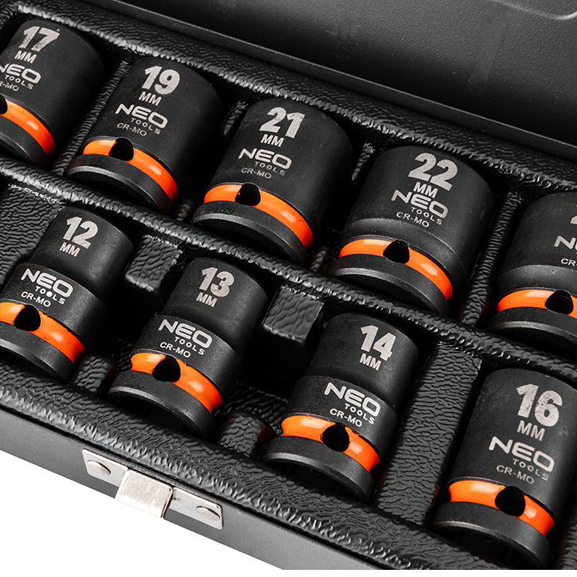 Voimahylsysarja 1/2" 10–24 mm, 10 osaa, NEO Tools 12-101 - Image 3