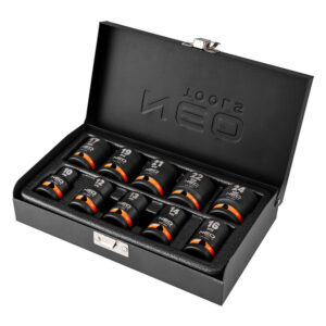 Voimahylsysarja 1/2" 10–24 mm, 10 osaa, NEO Tools 12-101