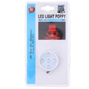 Punainen All Ride LED-valoalusta Poppy-raikastimelle, 24 V
